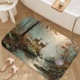 thumbnail image 6 of 1pc Deer in Autumn Forest Stream Absorbent Non-Slip Bathroom Thickened Flannel Rug Decor,Soft,Quick Drying,Suitable For Indoor/outdoor Use,Bathrooms,Bedrooms,Kitchens,Terrace,Laundry Rooms,16"x24", 6 of 9