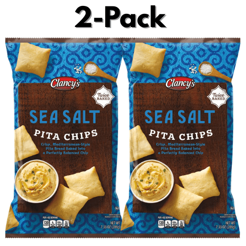 Clancy's Sea Salt Pita Chips, 2-Pack, 7.33 oz