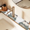 thumbnail image 2 of Yayeee Faucet Mat for Kitchen Sink 14.7" Diatomite Long Splash Guard Pad, Beige Cute Cat, 2 of 7