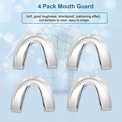 12 Years or Older Fits Any Size Moldable 10 Pack Athletic Mouth Guards 
