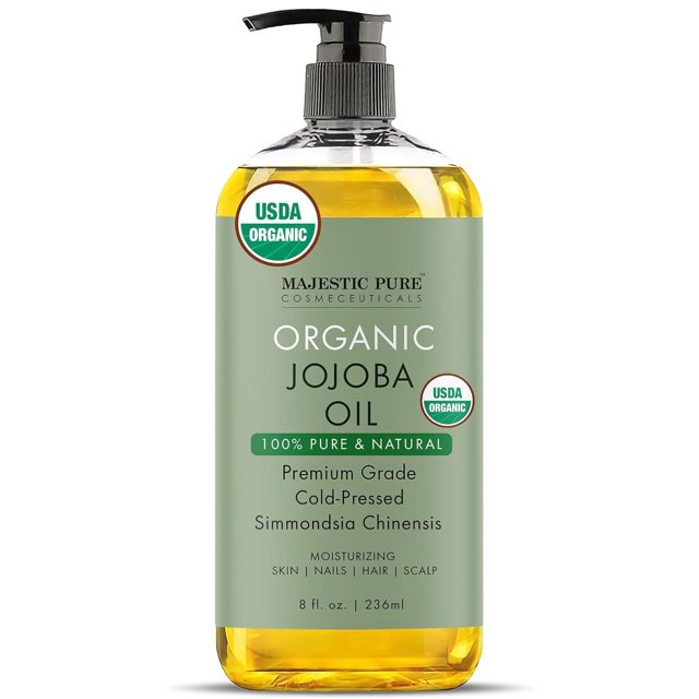 Aceite de jojoba MAJESTIC PURE Organic, 240 ml, prensado en frío, sin hexano