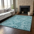 thumbnail image 6 of Addison Rugs Mayfield Washable Transitional Paisley Turquoise Rectangle Rug, 9' x 12', 6 of 6