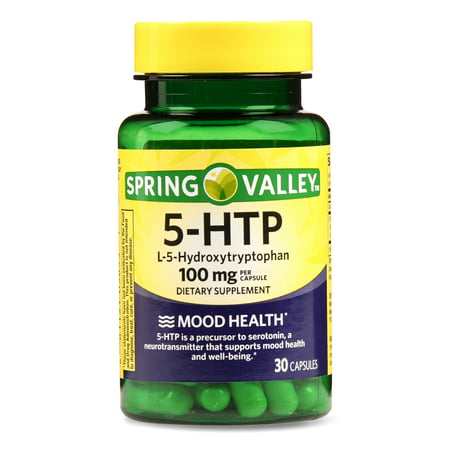 Spring Valley 5-HTP Capsules, 100 mg, 30 Ct (The Best 5 Htp Supplement)