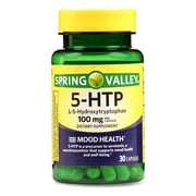 Spring Valley 5HTP Capsules, 100 mg, 30 Count