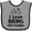Heather and Black, variant on Inktastic I Love Biking with Grandpa Boys or Girls Baby Bib