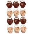 thumbnail image 4 of WRISTBIQUE 12pcs Mini Woven Baskets with Round Handles Assorted Colors for Home Decor and Storage, 4 of 8