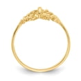 thumbnail image 2 of 14K Yellow Gold Ring Band Themed Polished Bow, Size 8, 2 of 5