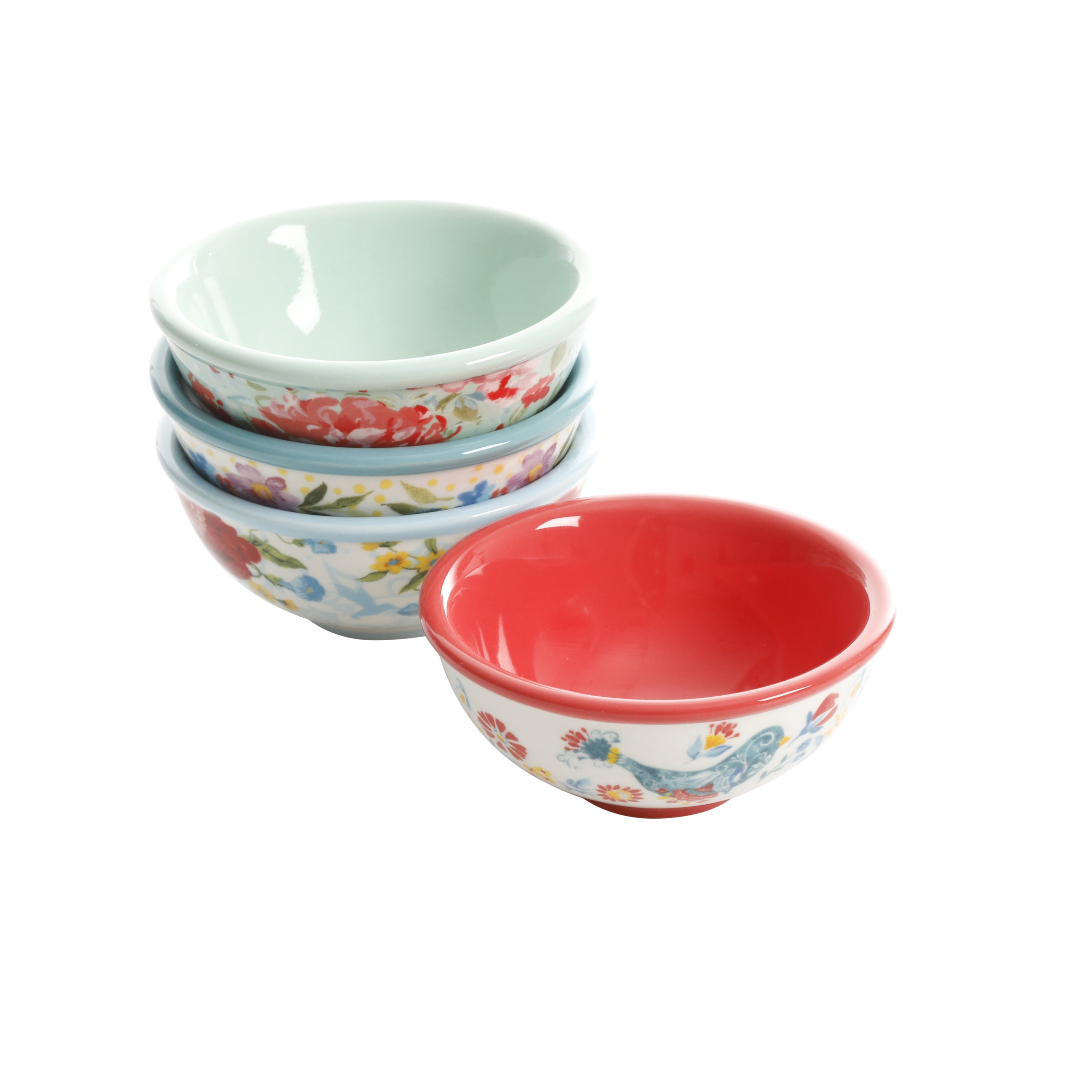 Multicolore for sale online Pioneer Woman Flea Market 8-Piece Dip Bowl Set 