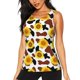 thumbnail image 1 of Fotbe Sunflower Cow Blusas Sin Mangas para Mujer – Estilo Casual, Corte Suelto, Slim-Fit, Cuello Redondo Deportivo, Tops de Verano para Gimnasio y Yoga-Large, 1 of 7