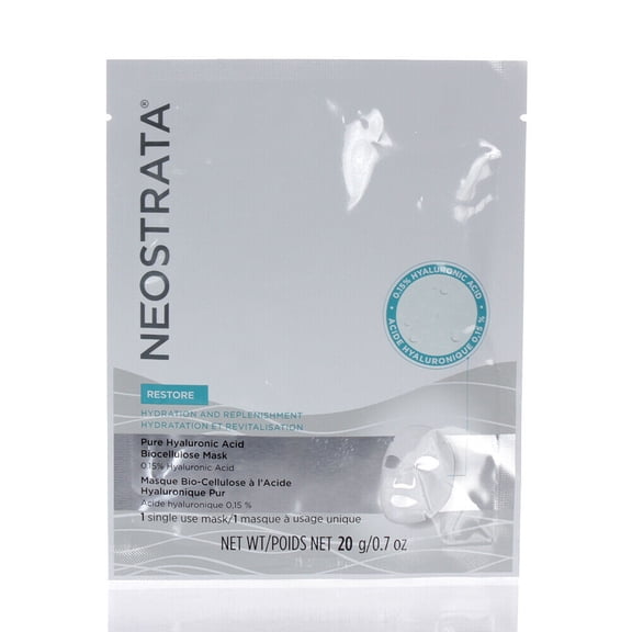 Neostrata Restore Pure Hyaluronic Acid Biocellulose Mask 0.7 oz / 20 g (FREE SHIPPING)