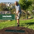 thumbnail image 4 of Gymax 30'' x 10'' Heavy Duty Lawn Level Tool for Soil w/ 67'' Handle Dirt Ground Leveler Green, 4 of 9