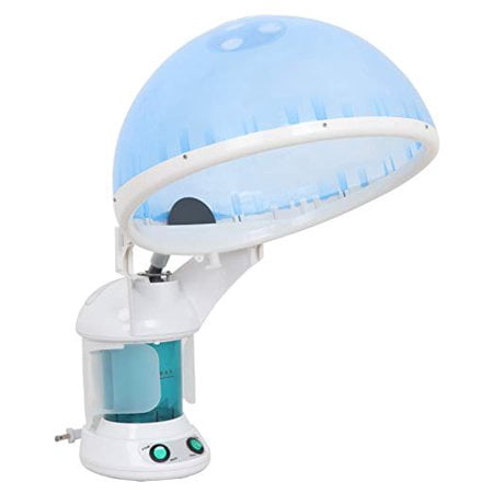 Zeny Portable 2 In 1 Hair and Facial Steamer with Bonnet Hood for Personal Home Use, Mini Table TOP SPA Steamer Machine with Cap, Hot Mist Ozone Hair Therapy Beauty (Best Hair Spa Products With Price)