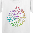 thumbnail image 4 of Inktastic Pi Day Pi Numerals in Rainbow Spiral Youth T-Shirt, 4 of 5
