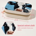 thumbnail image 5 of Cattle Velvet Portable Jewelry Organizer with Removable Compartment - Necklace Holder and Gift Box, 5 of 7