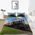 thumbnail image 6 of Home Textile 3D Green Train Print Bedding Set Duvet Cover With Pillowcases, 6 of 7