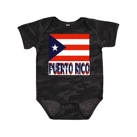 

Inktastic Puerto Rico Flag & Name Gift Baby Boy or Baby Girl Bodysuit