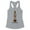 Heather Grey, variant on Peace Love and Halloween Tank Top Fitted Racerback Women's Large White