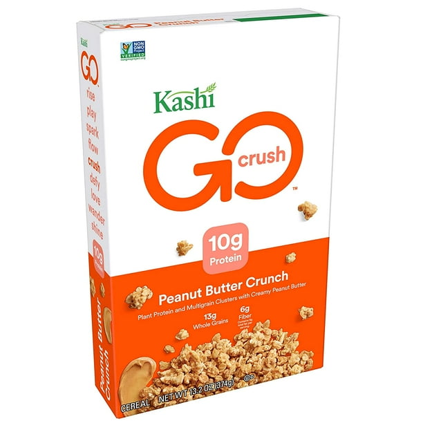 Kashi GO Peanut Butter Crunch Cereal Vegan NonGMO 13.2 Ounce
