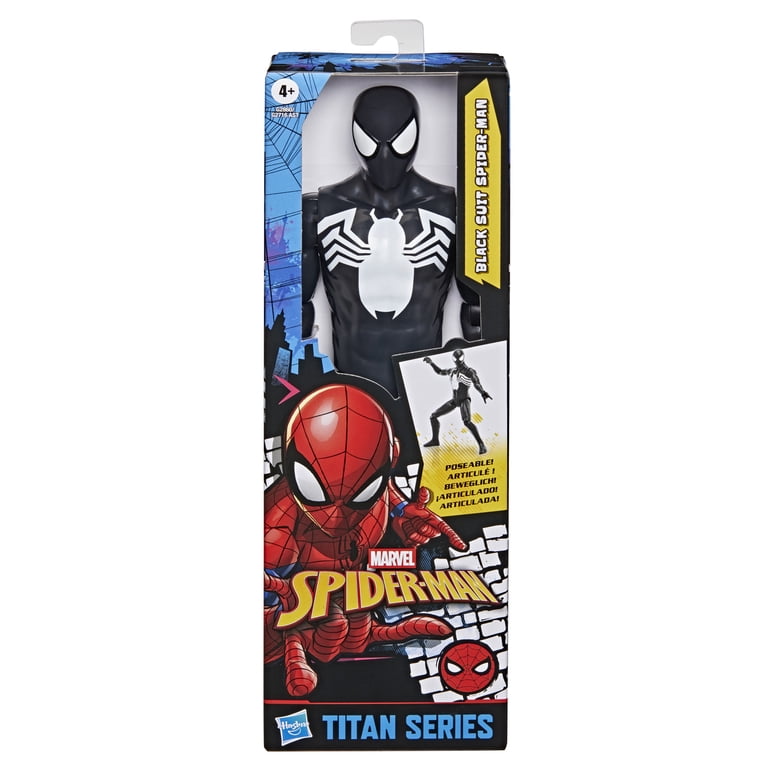 Marvel Spider-Man Titan Series Black Suit Spider-Man Action Figure
