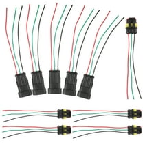 WORGEOUS 5 Pairs Automotive Replacement Electrical Wiring Harnesses Car Connector
