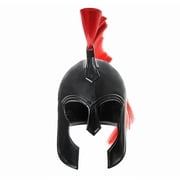 SZCO Corinthian Style Black Helmet with Red Plume Handmade Decorative Helmet for Costume, Display, Cosplay & Collector Use