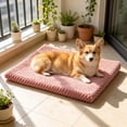 thumbnail image 6 of Dog Bed Crate Mat, Soft Durable Washable Anti-Slip Kennel Pad for Dogs & Cats, Non-Slip Kennel Pad for Crate/Floor/Car (Pink, 16''X20''), 6 of 6