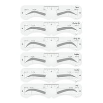 RAGUPEL 6-Style Eyebrow Stencil Kit with Adjustable Strap - Reusable Arched Brow Shaper for Makeup & Microblading