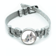 thumbnail image 1 of Sacre Coeur en París, Francia Pulsera pulsera pulsera de cristal amor pulsera ajustable, 1 of 2