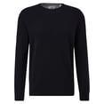 thumbnail image 1 of s.Oliver Jersey de punto para hombre - básico, cuello redondo, algodón, liso Negro XL (X-Large), 1 of 4