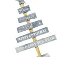 thumbnail image 4 of Linyer 1PC Wooden Creative letter Christmas Tree Desktop Ornament Xmas Party Decor grey, 4 of 5