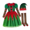 thumbnail image 2 of Conjunto de ropa de disfraz de navideño para fiesta, actuación en el escenario, cumpleaños, festival, 2 of 8
