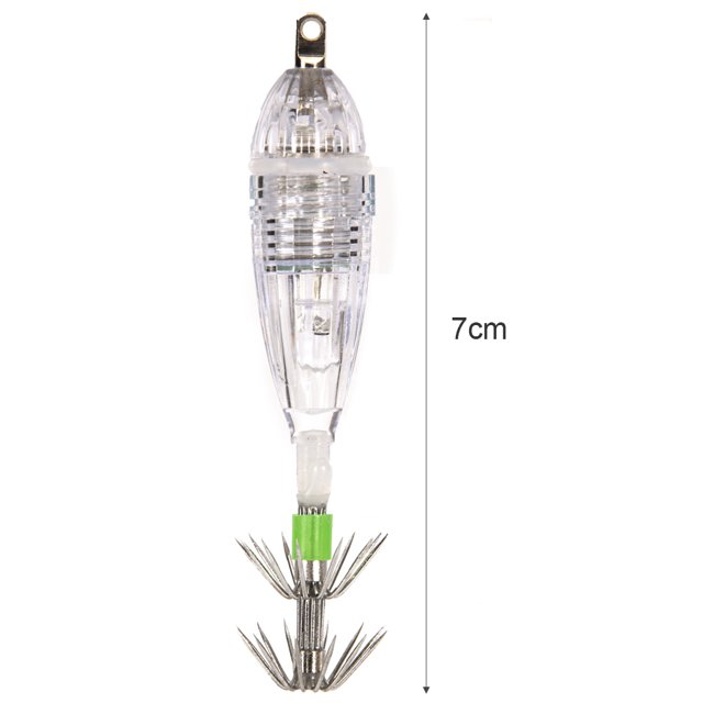 Botón con pilas, luz LED, señuelo de pesca, luz de anzuelo de calamar (4 colores) Likrtyny Para estrenar