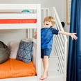 thumbnail image 6 of Max & Lily Twin over Twin Bunk Bed for Kids, Solid Wood Bunk Beds with Stairs and Storage, White, 6 of 13