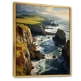 thumbnail image 2 of Designart "Peninsula Cilf Ireland Dingle wall art II" Nautical & Beach Floater Framed Canvas Print, 2 of 7