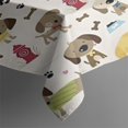 thumbnail image 2 of Rover Cream Dogs Bone Rectangle Tablecloth 60"x84",Waterproof Polyester Rectangle Table Cloth, Wipeable Spillproof Polyester Tablecloth for Dining, Camping, Indoor and Outdoor, 2 of 5