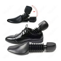 2Pc Telescopic Practical Plastic Adjustable Length Men Shoe Trees Stretcher Boot Holder Organizers Black Shoe Tree Man Women