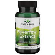 Swanson Feverfew Extract 500 mg 60 Capsules
