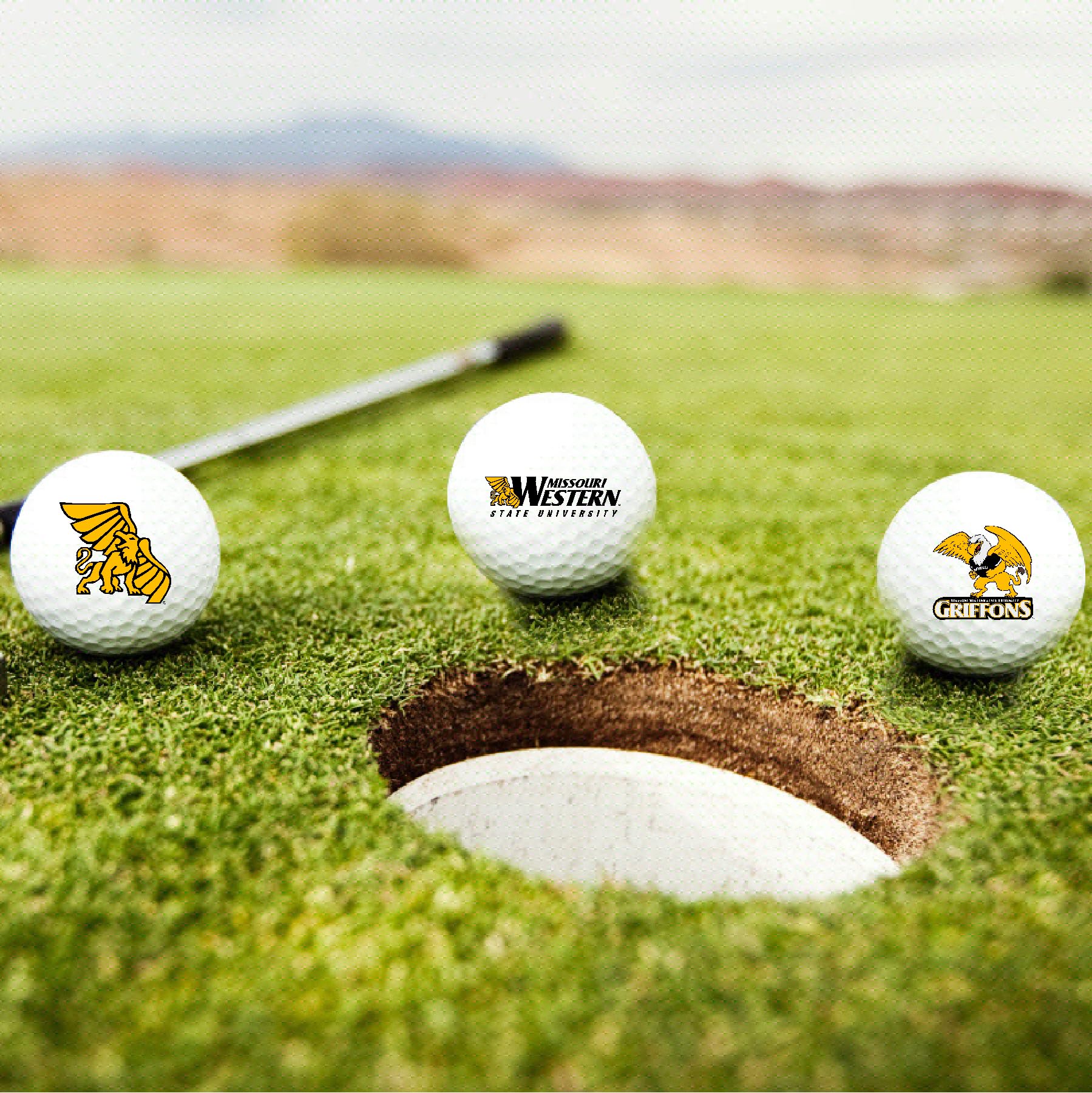 Missouri Western State University Griffons Logo Edition Taylormade Distance+ Golf Balls 12-Pack (Dozen)