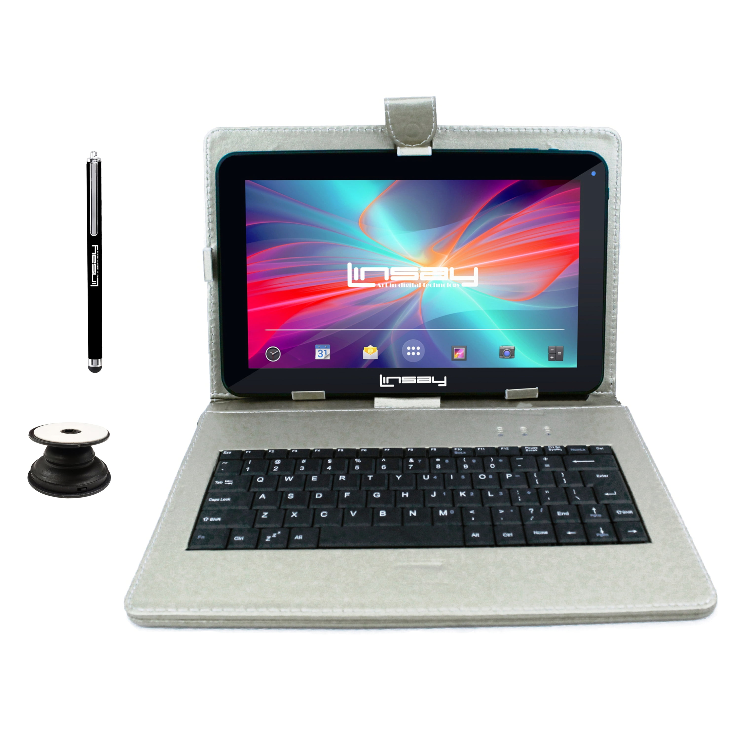 10.1" Quad Core 2GB RAM 32GB Storage Android 10 Tablet with Silver