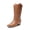 TAN, variant on Women's Mid-Calf White Western Cowboy Boots Classic Embroidered Cowgirl Boots