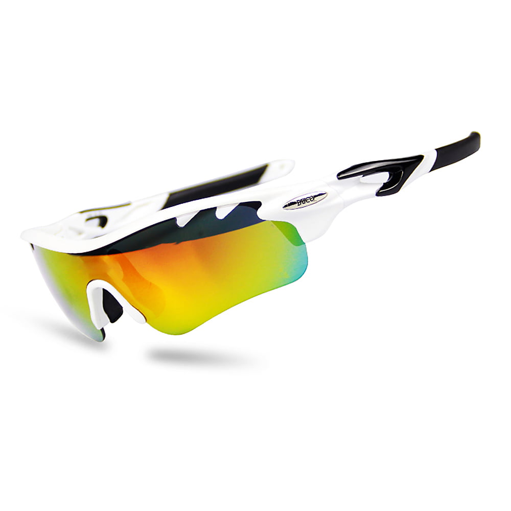 Men Women Sport Sunglasses Cycling Glasses Polarized With 5 Interchangeable Lens
