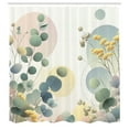 thumbnail image 2 of Ambesonne Eucalyptus Leaves Shower Curtain, Pastel Meadow, 69"Wx70"L, Laurel Green Blue Cream, 2 of 4