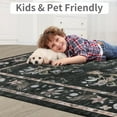 thumbnail image 3 of Ultrug Vintage Rugs Floral Printed Area Rug Soft Carpet for Living Room Bedroom Home Decor,6'x9',Coffee, 3 of 7