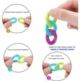 thumbnail image 5 of 200 pcs Acrylic Linking Rings 10 Colors Quick Link Connectors for Earring Necklace Jewelry Eyeglass Chain DIY Craft Making, 5 of 9