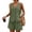 Z001_Army Green, variant on 2 Piece Outfits for Women Summer Bussiness Linen Sets Sleeveless V Neck Vest Button Waistcoat and Pockets Shorts