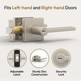 thumbnail image 2 of Mega Handles | Prime Entry Door Lever | Satin Nickel, 2 of 4