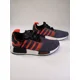 thumbnail image 1 of Adi - das NMD R1 Stencil Pack G27951 Black Solar Red Sneakers men's size 5, 1 of 6