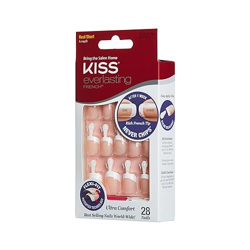 Kiss Everlasting French Nail Manicure, Chip-Free with Flexi-Fit ...