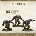 thumbnail image 5 of Wargames Delivered - Konflikt '47 Bolt Action Soviet Ursus Infantry 28mm Miniatures, Contain 3 8ft Tall Man/Bear Hybrid Metal Infantry, Digital Bundle - Action Figure Model Kit by Warlord Games, 5 of 6
