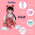 thumbnail image 4 of Muñeca Reborn Emilia 55cm | Vinilo Suave Full Body | Overol y peluchito | Kit Completo, 4 of 4